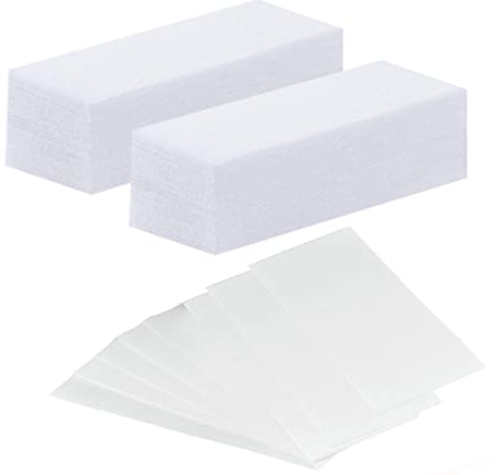 200 Stück Vliesstreifen für Warmwachs und Zuckerpaste Wachsstreifen Vlies Wachsstreifen Bikini Wachsstreifen für jede Art von Depilation auf Bein, Brust, Rücken, Intimbereich & Gesicht （7x20cm）