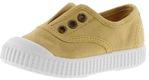 victoria Sneaker Unisex 1915 Gefärbte Canvas Drec & Zentraler Gummizug & Verstärkte Spitze 106627 für Kinder Trigo 30