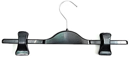 Grucce in Plastica per Gonne e Pantaloni 36 Cm con Pinze Regolabili e Gancio Girevole (20)