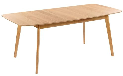 Esstisch helle Eiche 150 x 90 cm ausziehbar 190 x 90 cm Skandi Madox