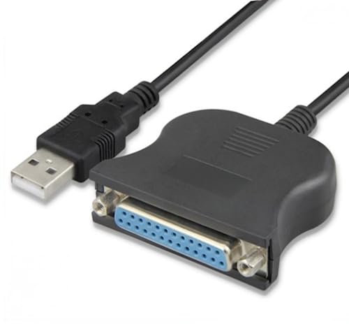 RUITEXUN Adaptador de cable de impresora paralela USB 2.0 a DB25 IEEE-1284