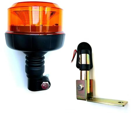 MelTruck® Rundumleuchte Warnleuchte 12 LED Rotation Zwei Blitz Sechs Blitz E9 R65 (Aufsteckrohr K)