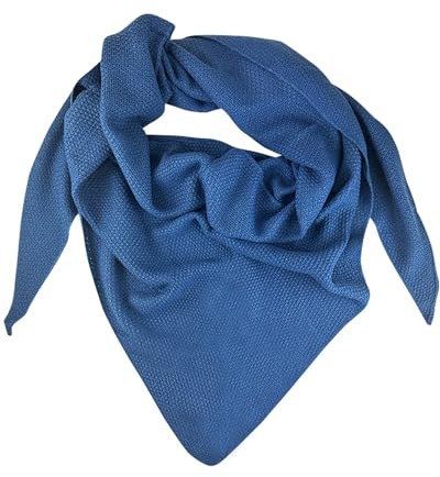 Trachtenland Damen Strick Dreieckstuch XL – 200 x 80 cm – weicher Trachtenschal mit Reiskornmuster – Dirndltuch für Oktoberfest & Trachtenmode – in vielen Farben