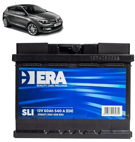 Batteria 60Ah per Renault Megane III 1.6 2.0 benzina 2008+