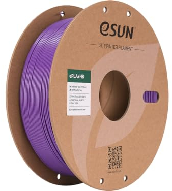 eSUN PLA+ Filament 1.75mm, PLA+HS Hochgeschwindigkeitsdruck 3D Drucker Filament Maßgenauigkeit +/- 0.03mm, 1KG Spule (2.2 LBS) Speedy PLA Plus Filament für High Speed Drucker,Lila