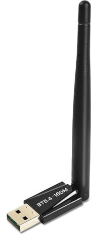 JAPOO BT 5.4 Adapter for PC,BT Dongle Receiver,Long Range USB Bluetooth Dongle,Win11/10/8.1 Support for Desktop, Laptop,Farthest distance can reach 393 feet