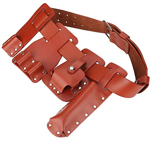 Leather Tool Belt Pouch Level Spanners Hammer Loop Tool Storage Organiser Scaffolding Tool with Tool Holder