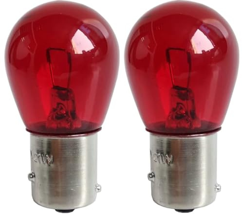cyclingcolors 2x bombillas 12V 21W BAW15S PR21W rojo 12088 7508 lampara Coche