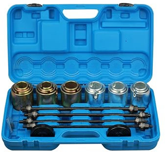 FreeTec 26 cucchiaini estrattori cuscinetti ruota set di attrezzi per cuscinetti silenziosi, estrattore mozzo ruota, cuscinetti silenziosi strumento per lo smontaggio e l'installazione di boccole