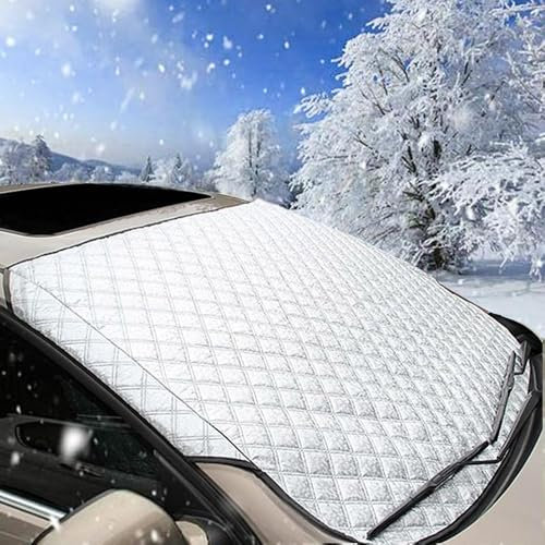 Auto Windschutzscheiben Abdeckung, für Tesla Model S Plaid X 2012~2023 2015 Winter Magnetische Frontscheibenabdeckung Faltbar Auto Anti-Schnee Abdeckung