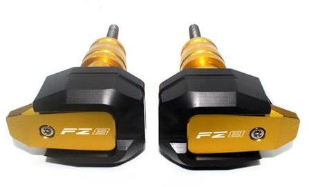 Sturzpads Rahmenschutz Fallschutz Für Yamaha FZ1 FZ6 FZ8 FZ 1 FZ 6 8 Motorrad CNC Fallende Schutz Rahmen Slider Verkleidung Schutz Anti Crash Pad Protector(FZ8 Gold)