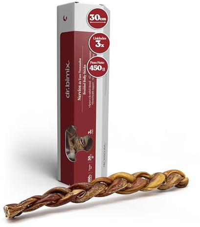 Ochsenziemer für Hunde Geflochtene | Gesunde und Dentale Snacks 250gr