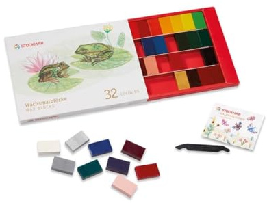 STOCKMAR Wachsmalstiftblöcke – Set mit 32 Farben