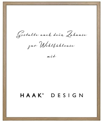 Haak Bilderrahmen Posterrahmen SUNNY perfekt für ihr Poster Bild in Eiche Natur mit Acrylglas 60 X 80 cm