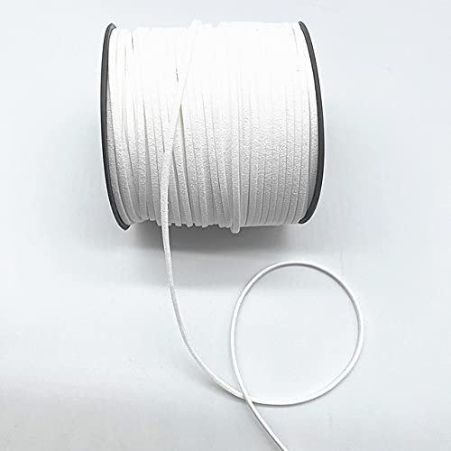 WEDSA 5 Yards 3mm Flache Faux Wildleder Geflochtene Kordel Gürtel Leder Korean Samt Leder Handgemachte Perlen Armband Schmuck Machen Seil-01