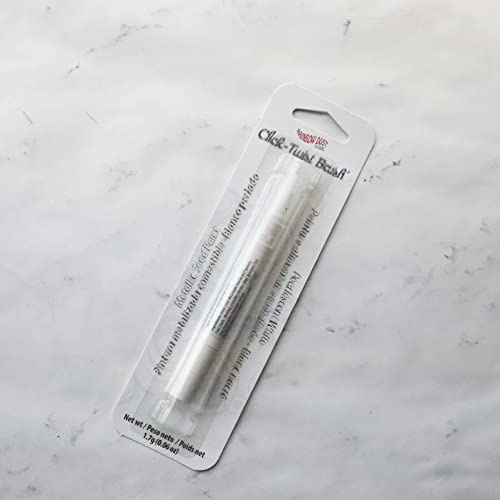 WHITE PEARLESCENT SPRING RAINBOW DUST CLICK-TWIST BRUSH BY ART SUPPLIES