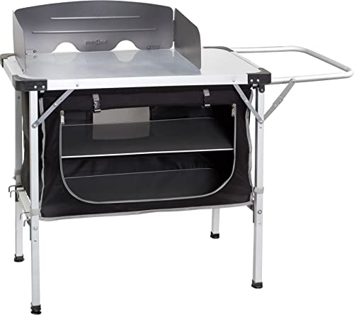 BRUNNER 0426079N.C03 Chuck Box NG, Campingküchenschrank, Garten und Außenbereich, mit Arbeitsplatte MDF, Windschutz inklusive, Maße 90 x 50 x 82 cm
