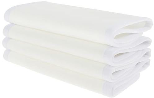BAODBF Lot de 4 chiffons en flanelle de bambou pour huile essentielle, réutilisables, lavables, doux et confortables, accessoires pour huile essentielle, 40,6 x 18,5 cm