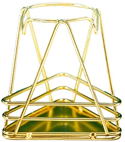 Stifthalter, dreieckiger Eisen-Desktop-Aufbewahrung, Make-up-Pinselhalter, Stifthalter, Organizer für Büro, Zuhause, Schule, Roségold (Gold)