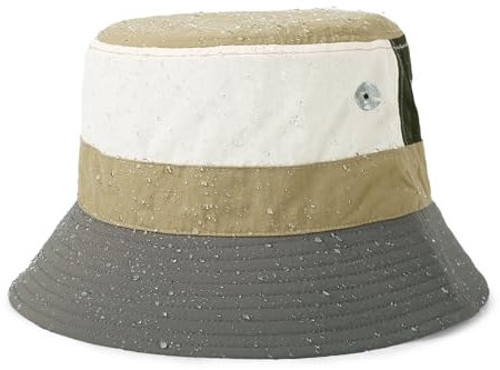 Qlauca Fischerhut für Damen und Herren, verstellbar, wasserdicht, UV-Schutz, Sonnenhut, mehrfarbig, Patchwork, Angeln, Strandhüte, Dunkelgrau, Einheitsgr��e
