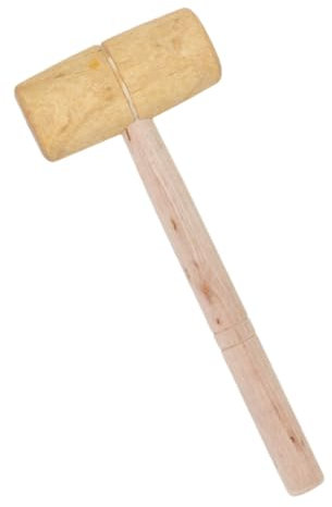 Gadpiparty Wooden Mallet Hammer DIY Leathercraft Tool Craft Hammer Small Carpenter's Mallet for Woodworking