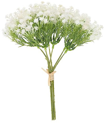Ciieeo Hochzeitsdekoration künstliches Schleierkrautdekor Blüte Schleierkraut Blumenhintergrund Girlande Pflanzendekor Valentinstagsgeschenk Brautstrauß weiße Blumen künstliche Wohnkultur