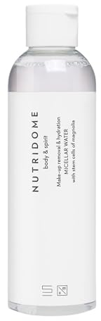 Nutridome Mizellen reinigungswasser Mizellenwasser 200 ml - Zum Abschminken Entfernt wasserfestes Make-up Reinigt Befeuchtet Glättet Micellar water Magnolienstammzellen Hyaluronsäure Ziegenmilch