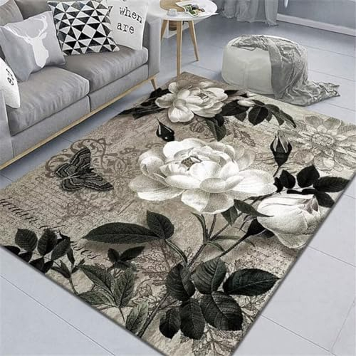 RUGMRZ Kinderzimmer Teppiche Zimmerteppich Schlafzimmer Rechteckiger Grauer Teppich Wohnzimmerteppich Feuchtigkeitsbeständig Mädchen-Schlafzimmer 180X280Cm 5Ft 10.9''X9Ft 2.2''