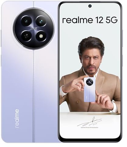 realme 12 5G (8GB RAM,512GB ROM) | 950nit Sunlight Display | 108MP 3X Zoom Portrait Camera | 5000mAh Battery (Twilight Purple)