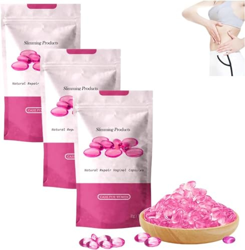 sjfscqr Capsule disintossicanti idratanti vaginali Femminili, Capsule Naturali di Riparazione vaginale per Donne, Prodotti disintossicanti Anti-prurito istantanei per Donne
