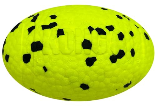 KONG Reflex Football Hundespielzeug, langlebig, flexibel, Sprungmaterial