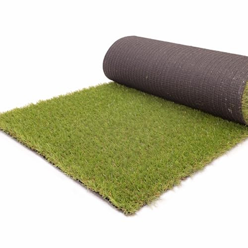 Cesped artificial terraza exterior ZANZIBAR - rollo cesped artificial 2X2.5m 24mm con alta densidad - fácil instalación - piscina, jardin, balcon, buen drenaje