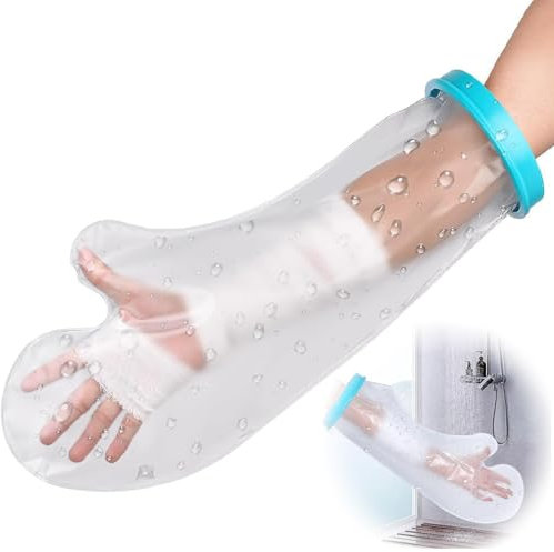 Protector Escayola Brazo Adulto, Fundas Impermeables para Brazo, Funda Escayola Brazo Adulto, Protector Brazo Reutilizables, Protector de Escayola para Ducha, Cubierta Hermética Para Hombre, Mujer