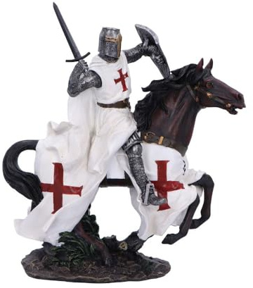 Nemesis Now Mittelalterliche Tempelritter-Figur, handbemalt, Kunstharz, Renaissanceskulptur - Take Your Steed