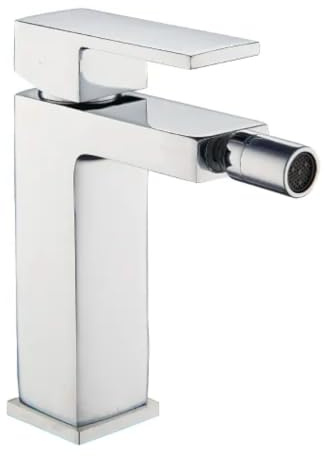 AMBRA WATER Rubinetto miscelatore monocomando per bidet serie green 2.0 scarico 11/4 (Cromato)