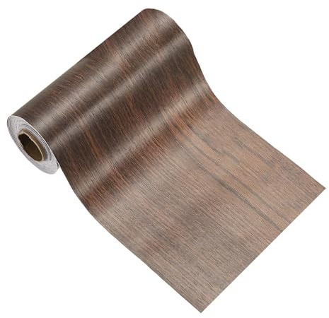 PATIKIL Wood Grain Tape 2 x 32 ft, Self-Adhesive Wood Texture Repair Tape Realistic Wooden Effect Patch for Furniture Cabinets Floor Walls, Ebony