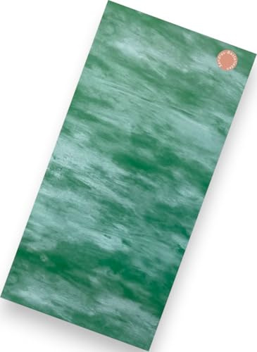 Sandras-Bastelladen - Multicolor - Kerzen Verzierwachsplatten - 200 x 100 x 0,5mm Hellgrün Marmoriert