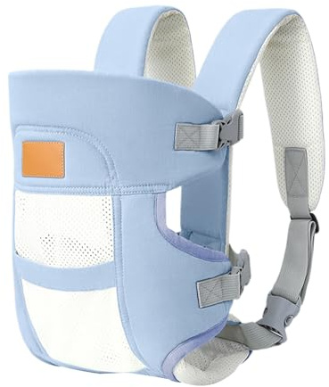 JIEBWCHA Portabebè Toracico | Traspirante Per Bambini,Supporto Testa Ergonomico per Spiaggia, Shopping, Viaggi In Aereo, Casa e Natura – Ideale per Allattamento e Faccende Domestiche