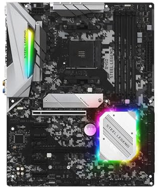 Computer Motherboards Fit For ASRock B450 STEEL LEGEND Motherboard Support R5 5600 5600G R7 5700X3D 5800X CPU 4xDDR4 3200MHz 128GB HDMI M.2 ATX AM4 Mainboard