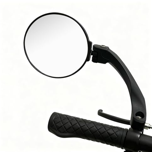 Wekuw Specchietto Retrovisore per Bicicletta Specchio da Bicicletta per Manubrio HD 360 ° Ruotabile Regolabile Grandangolare Girevole 18-26mm, per Bici, Mountain Bike, Bici da Corsa
