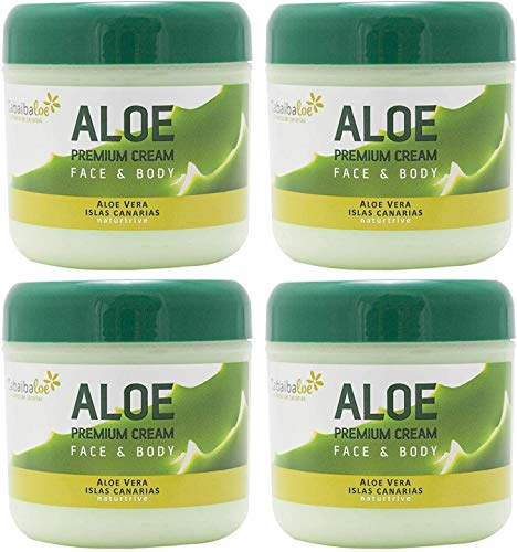 TABAIBALOE Aloe Vera Crème Faciale/Corporelle Premium 4 x 300 ml