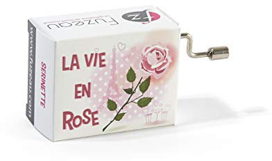 Fuzeau - Boîte À Musique “La Vie En Rose” - Serinette Mécanisme Traditionnel À Manivelle - Reproduction Authentique De Mélodie - Instrument Décoratif Et Ludique - Dès 3 Ans - Réf. 78139
