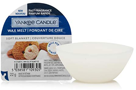 Yankee Candle fondants de cire | Couverture douce | Jusqu'à 8 heures de parfum | 1 unité