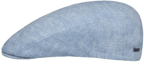 Stetson Just Linen Flatcap Schirmmütze Uni einfarbig Made in EU Damen und Herren Frühling Sommer