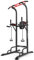 Hop-Sport Power Tower mit Klimmzugstange, Dip-Station & Expander - Höhenverstellbare Kraftstation für Zuhause & Calisthenics, 150 kg Max. Belastbarkeit