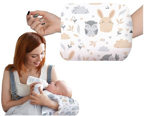 Amilian kleines Stillkissen klein Baby - Stillmuff - mini Stillkissen für unterwegs - Nursing Pillow - Breastfeeding Pillow - Reise Stillissen - Armkissen - Armrolle
