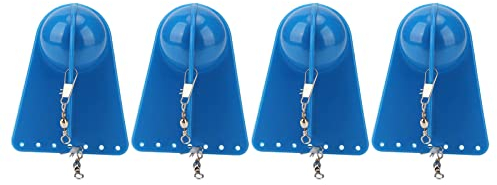 RiToEasysports 4pcs Planche de Plongée à la Traîne de Pêche, Planche de Plongée à la Traîne de Pêche pour la Pêche en Bateau Pêche en Haute Mer Leurre Peche A La Traine en Mer