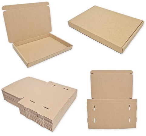 W.E. Roberts Ltd C5 A5 218 x 159 x 20 mm Brown PIP Cardboard Large Letter Postal Box for Royal Mail (Pack of 5, Brown)
