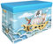 MISHMASH Large Storage Box With Lid – Children/Toddler/Baby Toy Storage Chest – Collapsible Toy Trunk – Multipurpose Storage Unit in 7 Cute Styles (Pirates Ahoy)