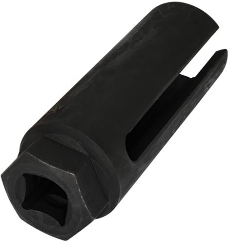 1/2 Laufwerk O2 Sauerstoffsensor Entfernung Steckschlüssel Offset Werkzeug 22mm Sauerstoffsensor-Stecknuss mit Seitlichem Kabelausschnitt